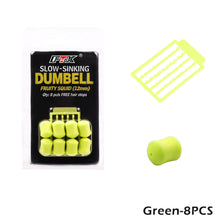 Load image into Gallery viewer, 8/12PCS European Style Carp Fishing Bait With Baffle Slow-Floating Dumbbell Shape Bait Artificial Corn Reverse Bottom Fishing Lures