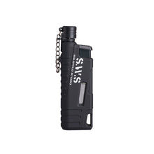 Load image into Gallery viewer, Retractable Inflatable Lighter Portable Windproof Direct Impact Blue Flame Jet Torch for Outdoor Camping BBQ
