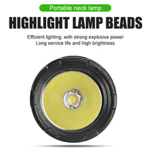 Load image into Gallery viewer, LED Neck Hanging Dual Lamps USB Charging Headlamp for Outdoor Camping and Night Cycling Emergency Repair Work Light