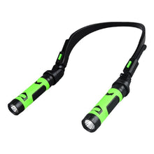 Load image into Gallery viewer, LED Neck Hanging Dual Lamps USB Charging Headlamp for Outdoor Camping and Night Cycling Emergency Repair Work Light