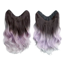Load image into Gallery viewer, Long Hair Highlight Gradient Wig Piece Women's One-Piece Extension Natural Seamless Wig Volumizing for Increasing Straight Curly