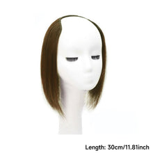 Load image into Gallery viewer, Synthetic Long Straight U-Shaped Half Head Wig Piece for Women Black Brown Clips in Hair Extension Natural Fake Hairpieces