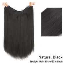 Load image into Gallery viewer, Wig Women's Long Hair One-piece U-shaped Extension Natural Invisible and Seamless Imitation Long Straight Hair Patch Wig