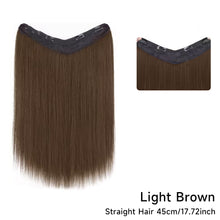 Load image into Gallery viewer, Wig Women's Long Hair One-piece U-shaped Extension Natural Invisible and Seamless Imitation Long Straight Hair Patch Wig