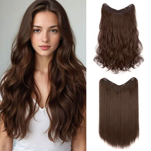 Load image into Gallery viewer, Wig Women's Long Hair One-piece U-shaped Extension Natural Invisible and Seamless Imitation Long Straight Hair Patch Wig