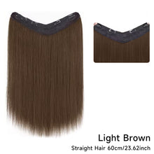 Load image into Gallery viewer, Wig Women's Long Hair One-piece U-shaped Extension Natural Invisible and Seamless Imitation Long Straight Hair Patch Wig