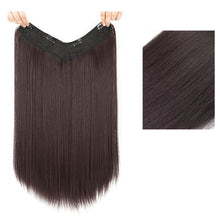 Load image into Gallery viewer, Wig Women's Long Hair One-piece U-shaped Extension Natural Invisible and Seamless Imitation Long Straight Hair Patch Wig