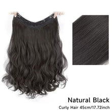 Load image into Gallery viewer, Wig Women's Long Hair One-piece U-shaped Extension Natural Invisible and Seamless Imitation Long Straight Hair Patch Wig