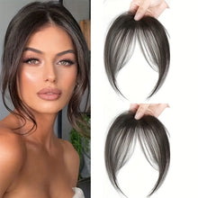 Load image into Gallery viewer, Eight Character Bangs Hair Clip Women's Top Hair Replacement Fluffy Seamless Bangs Hair Clip Women Girl Wig False Hair Piece