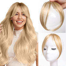 Load image into Gallery viewer, Eight Character Bangs Hair Clip Women's Top Hair Replacement Fluffy Seamless Bangs Hair Clip Women Girl Wig False Hair Piece