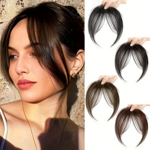 Load image into Gallery viewer, Eight Character Bangs Hair Clip Women's Top Hair Replacement Fluffy Seamless Bangs Hair Clip Women Girl Wig False Hair Piece