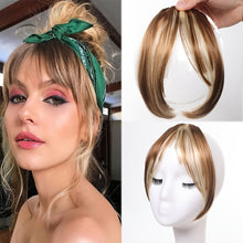 Load image into Gallery viewer, Eight Character Bangs Hair Clip Women's Top Hair Replacement Fluffy Seamless Bangs Hair Clip Women Girl Wig False Hair Piece