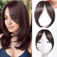 Load image into Gallery viewer, Eight Character Bangs Hair Clip Women's Top Hair Replacement Fluffy Seamless Bangs Hair Clip Women Girl Wig False Hair Piece