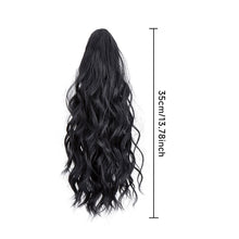 Load image into Gallery viewer, Premium Synthetic Curly Claw Clip in Ponytail Daily Use Blonde Short Hairpiece Fluffy False Hair Lady Pigtail Hair Extensions