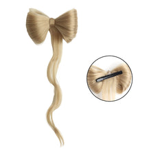 Load image into Gallery viewer, Bowknot Claw Clamp Shape Hair Bun Synthetic Clip in Hair Extensions Hair Accessories Suitable for Women's Daily Use