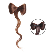 Load image into Gallery viewer, Bowknot Claw Clamp Shape Hair Bun Synthetic Clip in Hair Extensions Hair Accessories Suitable for Women's Daily Use