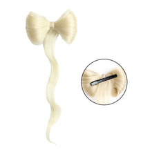 Load image into Gallery viewer, Bowknot Claw Clamp Shape Hair Bun Synthetic Clip in Hair Extensions Hair Accessories Suitable for Women's Daily Use