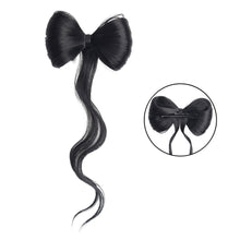 Load image into Gallery viewer, Bowknot Claw Clamp Shape Hair Bun Synthetic Clip in Hair Extensions Hair Accessories Suitable for Women's Daily Use