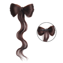 Load image into Gallery viewer, Bowknot Claw Clamp Shape Hair Bun Synthetic Clip in Hair Extensions Hair Accessories Suitable for Women's Daily Use