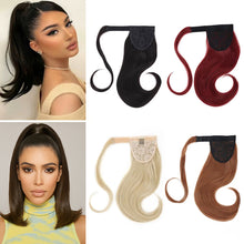 Load image into Gallery viewer, Half Up Half Down Ponytail Extension Set Long Flipped Out Clip on Hair Extensions Versatile Style Women Ponytail Wig Hairpieces