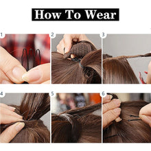 Load image into Gallery viewer, Half Up Half Down Ponytail Extension Set Long Flipped Out Clip on Hair Extensions Versatile Style Women Ponytail Wig Hairpieces