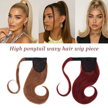 Load image into Gallery viewer, Half Up Half Down Ponytail Extension Set Long Flipped Out Clip on Hair Extensions Versatile Style Women Ponytail Wig Hairpieces