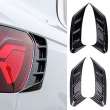 Load image into Gallery viewer, 2Pcs Carbon Fiber Car Headlight Eyebrow Decals Car Fender & Tail Light Vinyl Wrap Automotive Body Side Wind Blade Stickers Adhesive Trim