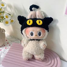 Load image into Gallery viewer, Miniature Halloween Hand-knitted Magic Academy Style Costume with Hat Scarf for 17cm Labubu Cute DIY Doll Clothes Lovely Outfit Gifts