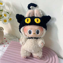 Load image into Gallery viewer, Miniature Halloween Hand-knitted Magic Academy Style Costume with Hat Scarf for 17cm Labubu Cute DIY Doll Clothes Lovely Outfit Gifts