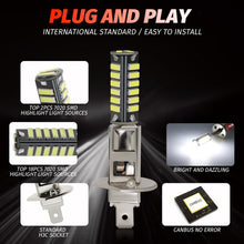 Load image into Gallery viewer, 24V H1/H3 Truck LED Fog Light Bulbs 7020 20SMD Waterproof Anti-Fog Lamp Front & Rear Fog Light Vehicle Lighting
