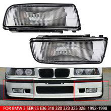 Load image into Gallery viewer, Car Fog Light Housing Front Bumper Defogging Lamp Cover without Bulb Replacement Assembly for BMW 3 Series E36 318 320 323 325 328i 1992-1998