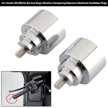 Load image into Gallery viewer, Pair Aluminum Alloy Motorcycle Handlebar Ends for Honda CB/CBR/GL Bar End Slugs Vibration Dampening Balancers Machined Handlebar Plugs