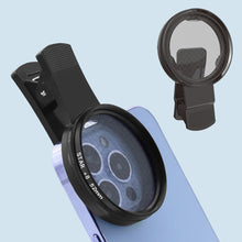 Load image into Gallery viewer, 52mm Rotatable Adjustable Phone Star Filter Lens Firelight Lens for Jewelry Accessories Night Photography Sparkling Effect Capture