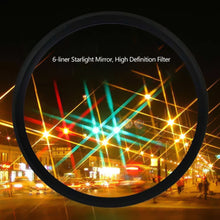 Load image into Gallery viewer, 52mm Rotatable Adjustable Phone Star Filter Lens Firelight Lens for Jewelry Accessories Night Photography Sparkling Effect Capture