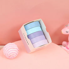 Load image into Gallery viewer, Card Lover 5 Rolls Basic Series Journal Colourful Washi Tape Scrapbooking Morandi Color Masking Tape Journaling Material