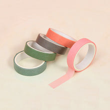 Load image into Gallery viewer, Card Lover 5 Rolls Basic Series Journal Colourful Washi Tape Scrapbooking Morandi Color Masking Tape Journaling Material