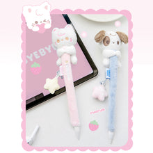 Load image into Gallery viewer, Velvety Pen Case Cartoon Endearing Doll Pen Cap Skid-Proof Tablet Capacitive Pen Accessories Lightweight Easy to Carry with Cute Design