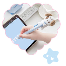 Load image into Gallery viewer, Velvety Pen Case Cartoon Endearing Doll Pen Cap Skid-Proof Tablet Capacitive Pen Accessories Lightweight Easy to Carry with Cute Design