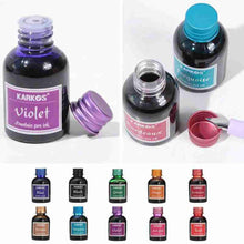 Load image into Gallery viewer, Multicolor Universal Ink Cartridges Replaceable Fountain Pen Ink Plastic Bottled 30ml Colored Fountain Pen Ink Supplies