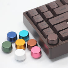 Load image into Gallery viewer, 10Colors Round Metal Knob for C65 IK75 Mechanical Keyboard Accessories Volume Brightness Adjust Parts Key Cap for Gaming Keyboard