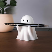 Load image into Gallery viewer, Cute Ghost Pen Holder Resin Desktop Organizer for Office & Home Halloween Decor Creative Gift Funny Stationery Stand Study
