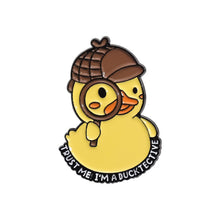 Load image into Gallery viewer, Cute Yellow Duck Enamel Pins Cartoon Cowboy Duck Lovely Animal Collection Brooches Lapel Badge Jewelry Gifts For Friends