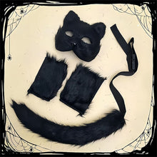 Load image into Gallery viewer, Foxes Mask+Tail +Gloves Set Halloween Cosplays Costume Accessorie Theme Party Dress Up Props Carnival Party Costumes Accessories