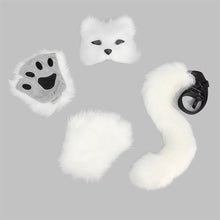 Load image into Gallery viewer, Foxes Mask+Tail +Gloves Set Halloween Cosplays Costume Accessorie Theme Party Dress Up Props Carnival Party Costumes Accessories