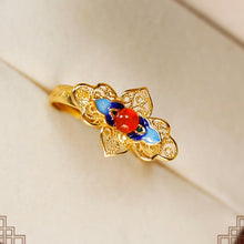 Load image into Gallery viewer, Vintage Enamel Pearl Ring S925 Silver Women's Jewelry with Gift Box Certificate Luxury Chinese Style Red Agate Ring