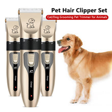 Load image into Gallery viewer, Pet Hair Clipper Set Cat/Dog Grooming Pet Trimmer for Animals with Comb Attachments for Thick Fur Claw Pedicure Artifact Rechargeable Shaver