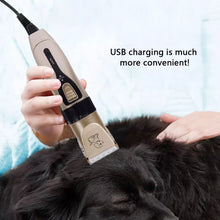 Load image into Gallery viewer, Pet Hair Clipper Set Cat/Dog Grooming Pet Trimmer for Animals with Comb Attachments for Thick Fur Claw Pedicure Artifact Rechargeable Shaver