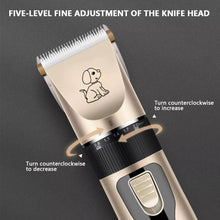 Load image into Gallery viewer, Pet Hair Clipper Set Cat/Dog Grooming Pet Trimmer for Animals with Comb Attachments for Thick Fur Claw Pedicure Artifact Rechargeable Shaver