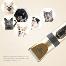 Load image into Gallery viewer, Pet Hair Clipper Set Cat/Dog Grooming Pet Trimmer for Animals with Comb Attachments for Thick Fur Claw Pedicure Artifact Rechargeable Shaver
