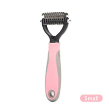 Load image into Gallery viewer, Pet Detangling Comb Dog Dematting Cat Grooming Brush Deshedding Tool Stainless Steel Anti-Slip Handle For Mats and Tangles Pet Cleaning Supplies